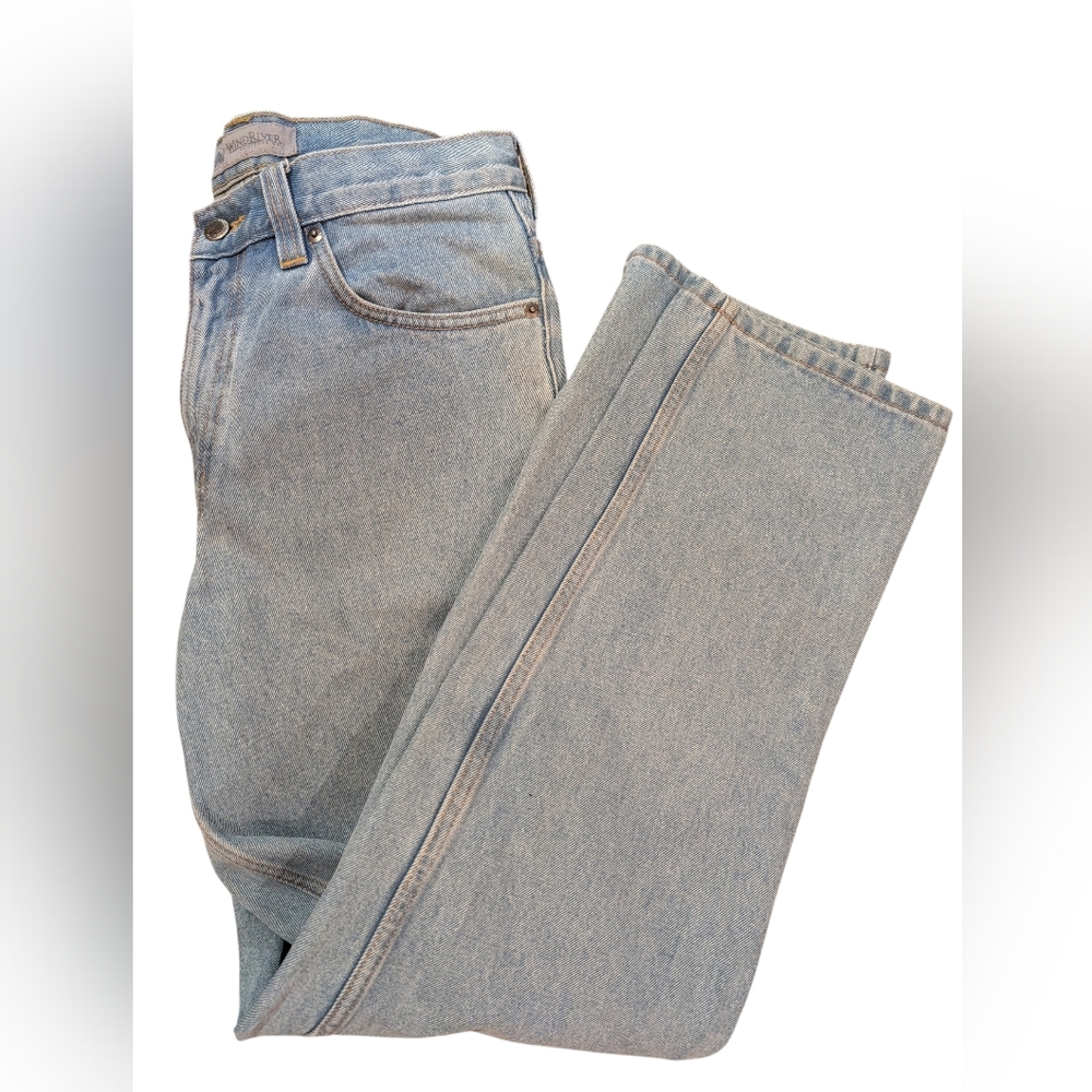 Men's Light Blue Straight Jeans